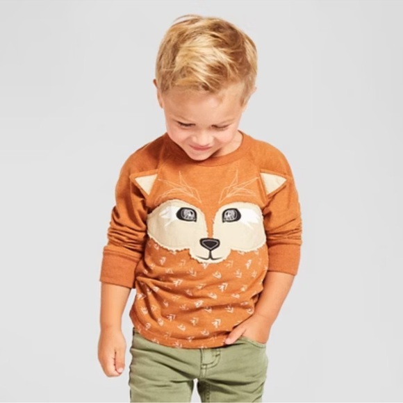 Oshkosh Fox Long Sleeve T Shirt SZ 5T - Picture 1 of 5